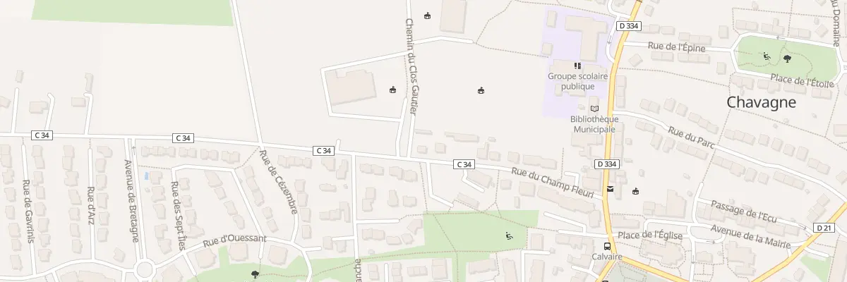 Plan du 20 Rue du Champ Fleuri à Chavagne