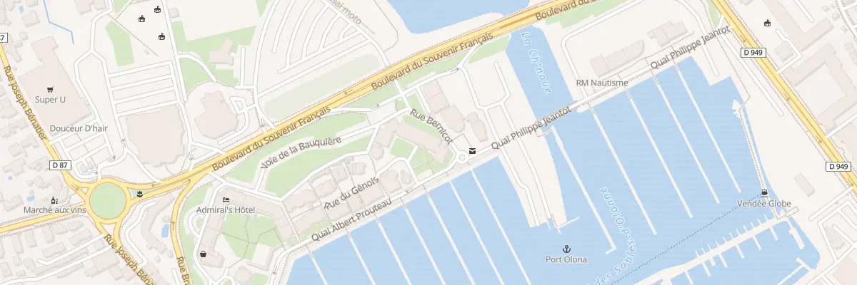 Plan du 9 Rue Bernicot aux Sables-d’Olonne