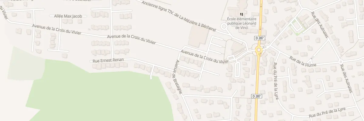 Plan du 9 Av de la Croix du Vivier à Gévezé