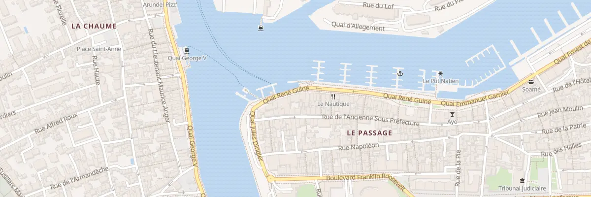 Plan du 22B Quai René Guiné aux Sables-d’Olonne