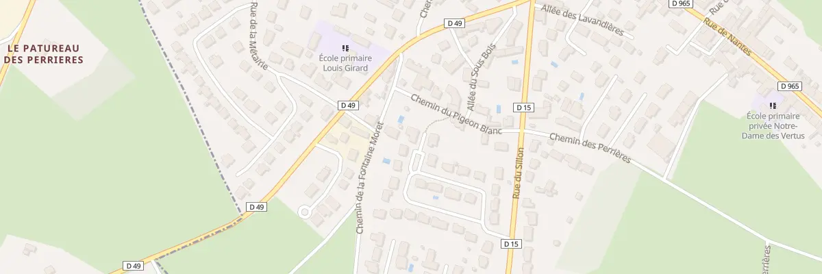 Plan du 27 Rue des Chataigniers au Temple-de-Bretagne