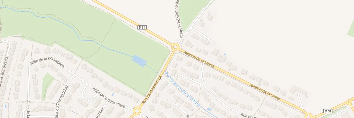 Plan du 1 Av de la Motte au Rheu