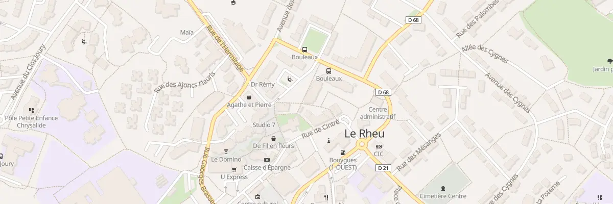 Plan du 3 Rue du Docteur Wagner au Rheu