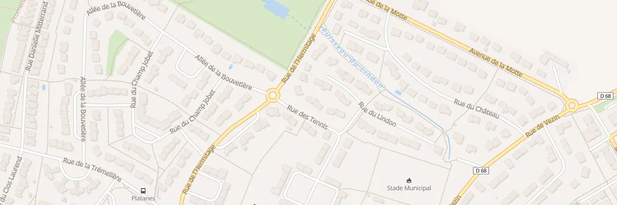 Plan du 8 Rue des Tennis au Rheu