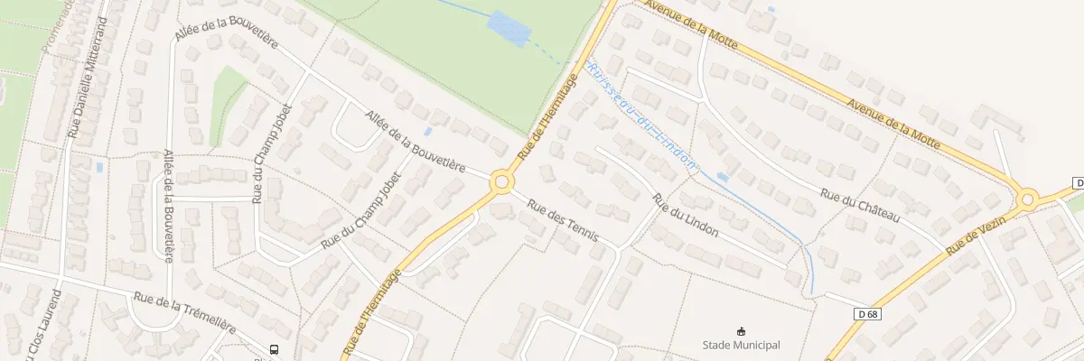 Plan du 10 Rue des Tennis au Rheu
