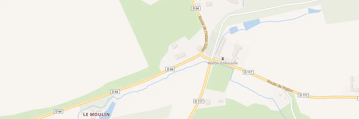 Plan du 2 Rte de Siouville à Héauville