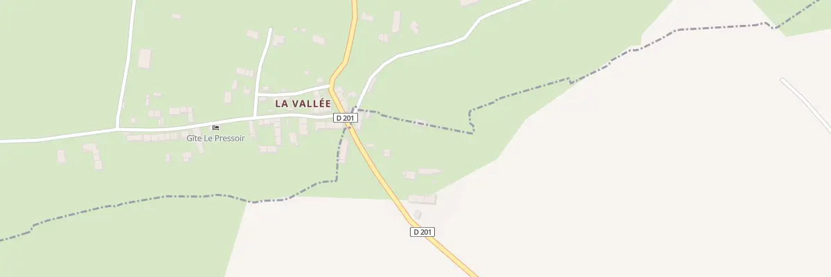 Plan du 10 La Vallee à Baubigny