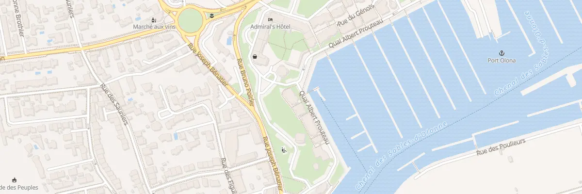 Plan du 43 Quai Albert Prouteau aux Sables-d’Olonne