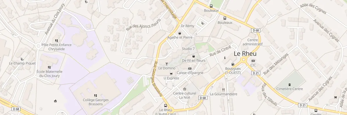 Plan du 11 Rue Georges Brassens au Rheu