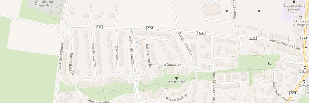 Plan du 6 Rue des Sept Iles à Chavagne
