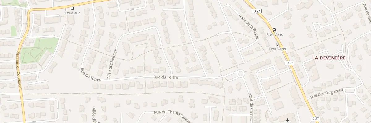 Plan du 28 Rue des Pêchers à Gévezé