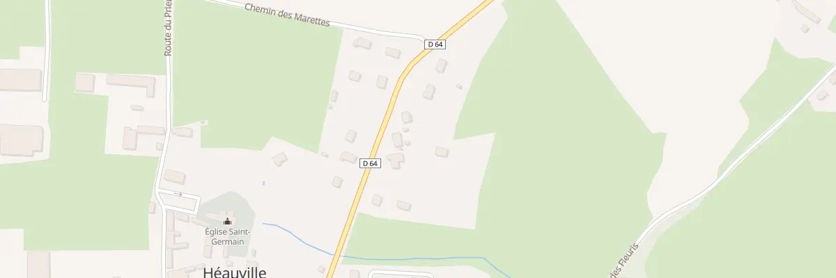 Plan du 8 Le Bourg à Héauville