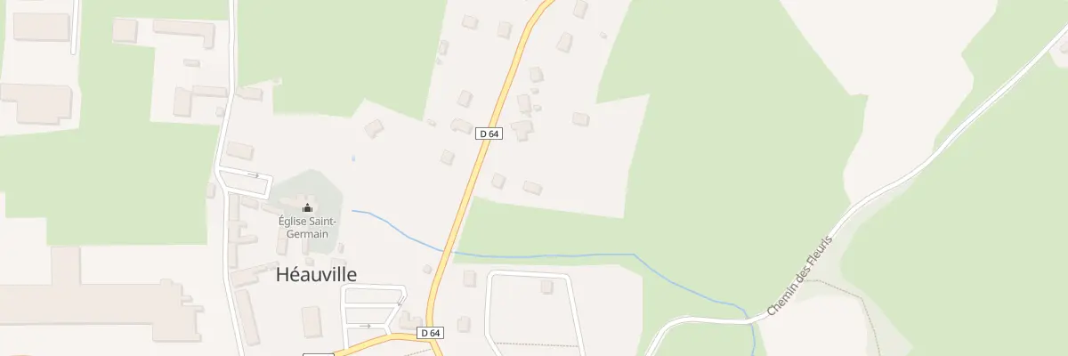 Plan du 2C Le Bourg à Héauville