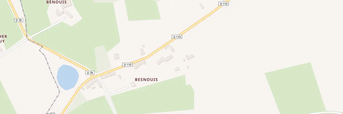 Plan du 3 Besnouis à Baguer-Morvan