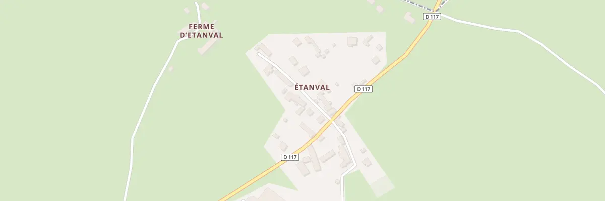 Plan du 31 Etanval aux Pieux
