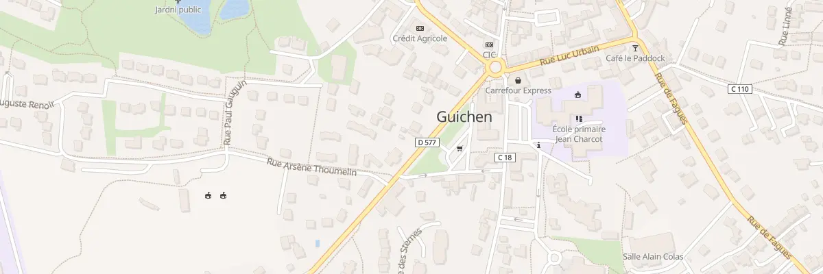 Plan du 68 Rue du Général Leclerc à Guichen