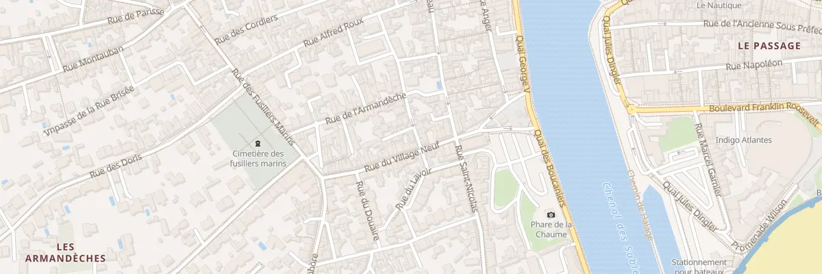 Plan du 3 Rue de la Cure aux Sables-d’Olonne