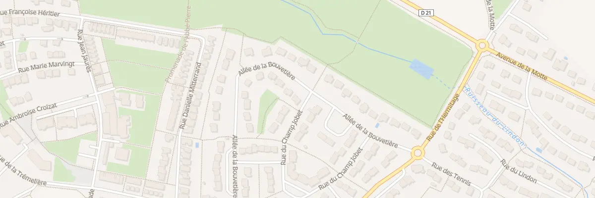 Plan du 13 All de la Bouvetière au Rheu
