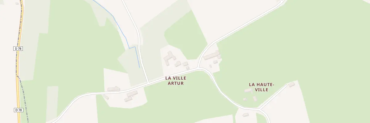Plan du 6 La Ville Arthur à Baguer-Morvan