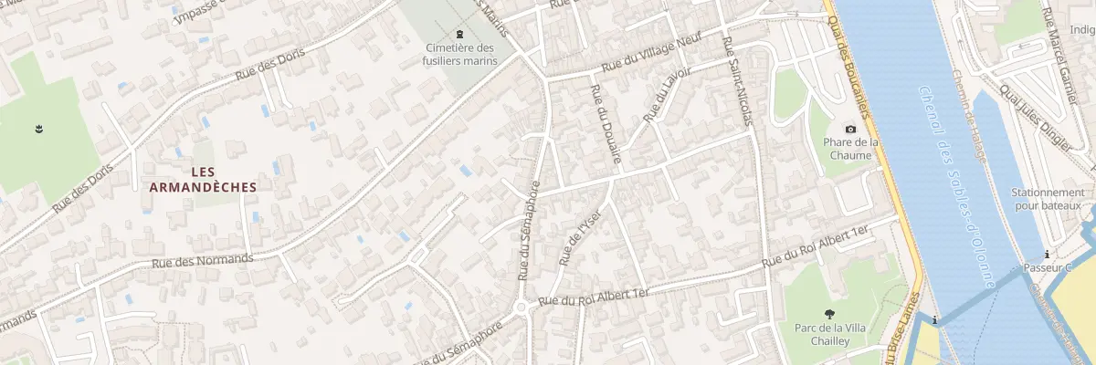 Plan du 1 Rue du Cotillon aux Sables-d’Olonne