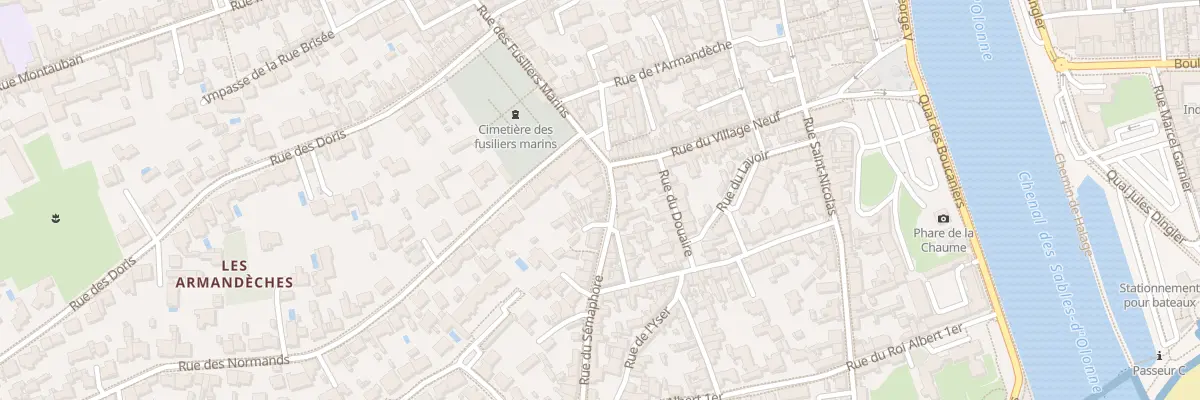 Plan du 4 Rue du Sémaphore aux Sables-d’Olonne