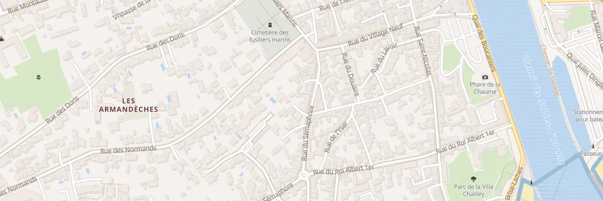 Plan du 18 Rue du Sémaphore aux Sables-d’Olonne