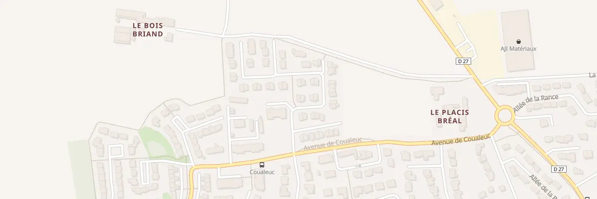 Plan du 1 All Madame de Staël à Gévezé