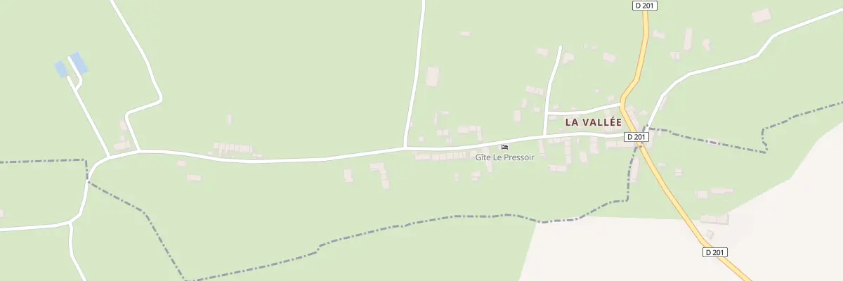 Plan du 44 La Vallee à Baubigny