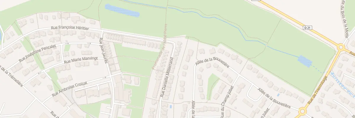Plan du 38 Rue Danielle Mitterrand au Rheu