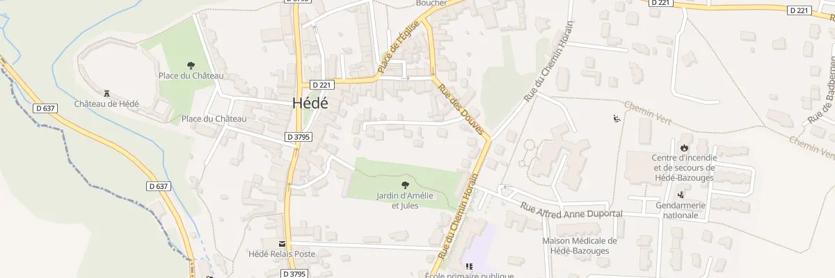 Plan du 7 Rue des Douves à Hédé-Bazouges