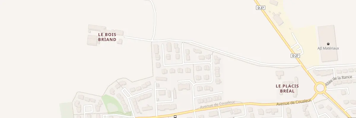 Plan du 1 All Madame de La Fayette à Gévezé