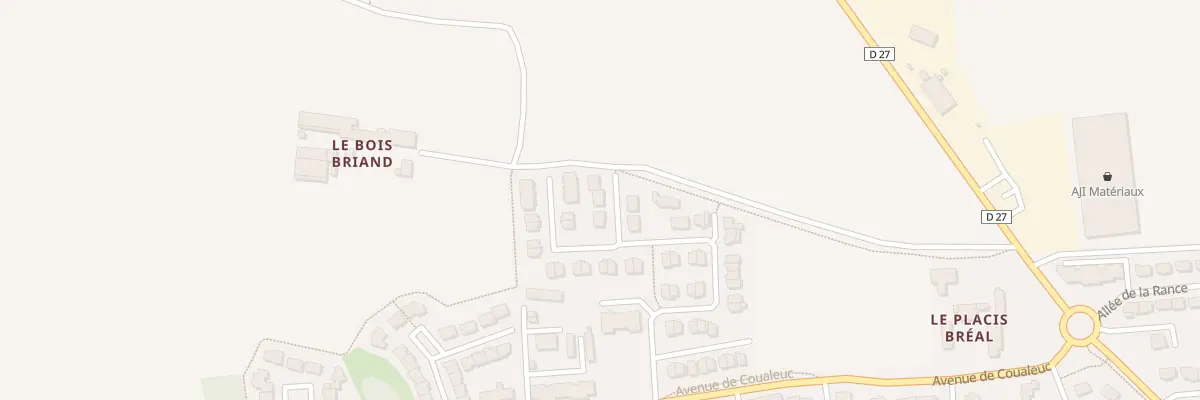 Plan du 3 All Madame de La Fayette à Gévezé