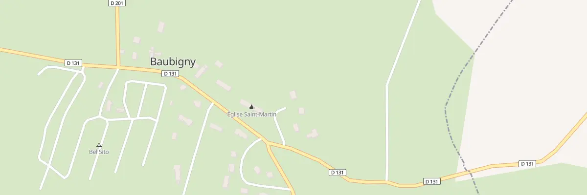 Plan du 8 Le Village de l’Eglise à Baubigny