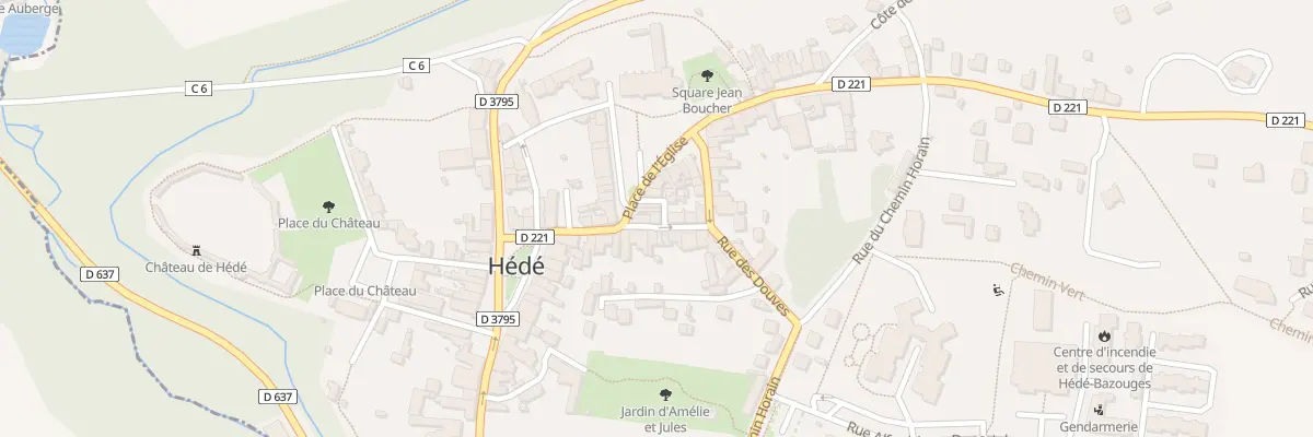 Plan du 3 Rue de l’Abbaye à Hédé-Bazouges