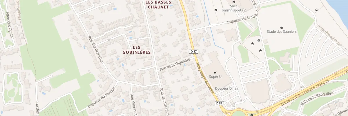 Plan du 8 Rue de la Gigatière aux Sables-d’Olonne