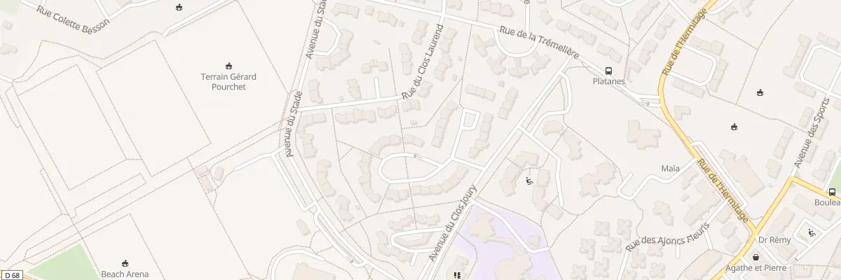 Plan du 14 Rue Pre des Louvrais au Rheu