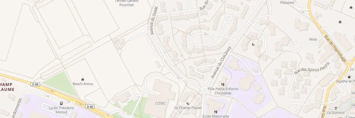 Plan du 25 Av du Stade au Rheu