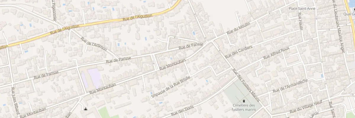 Plan du 16B Rue Montauban aux Sables-d’Olonne