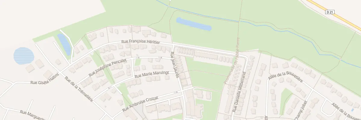 Plan du 22 Rue Jean Jaurès au Rheu
