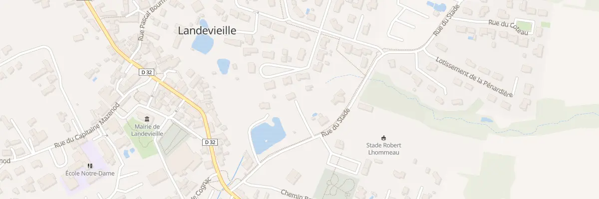 Plan du 6 Rue du stade à Landevieille