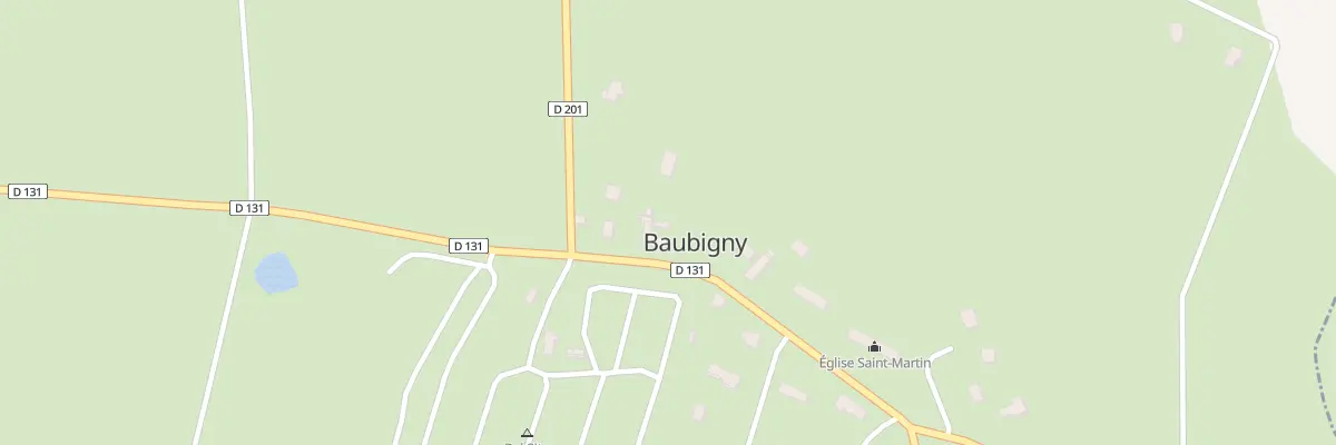 Plan du 40 Le Village de l’Eglise à Baubigny