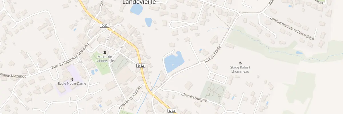 Plan du 4 Rue du stade à Landevieille