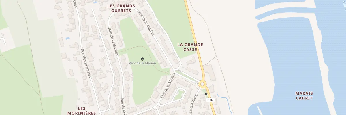 Plan du 12 Rue de la Marion aux Sables-d’Olonne