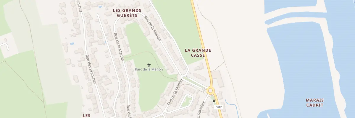 Plan du 14 Rue de la Marion aux Sables-d’Olonne