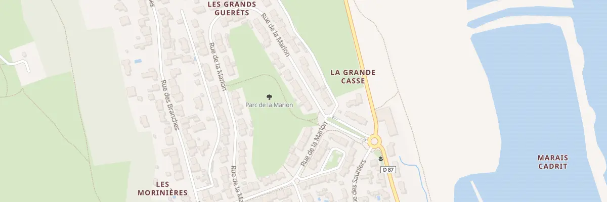 Plan du 13 Rue de la Marion aux Sables-d’Olonne