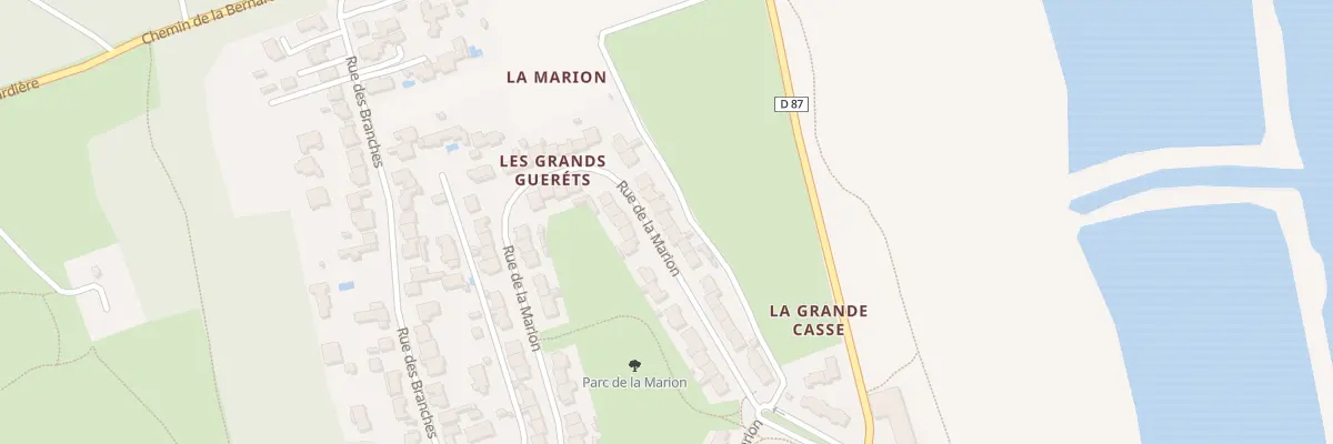 Plan du 30 Rue de la Marion aux Sables-d’Olonne