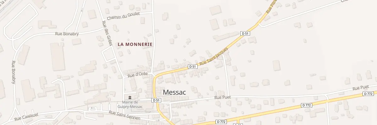Plan du 36 Rue St Jacques à Guipry-Messac