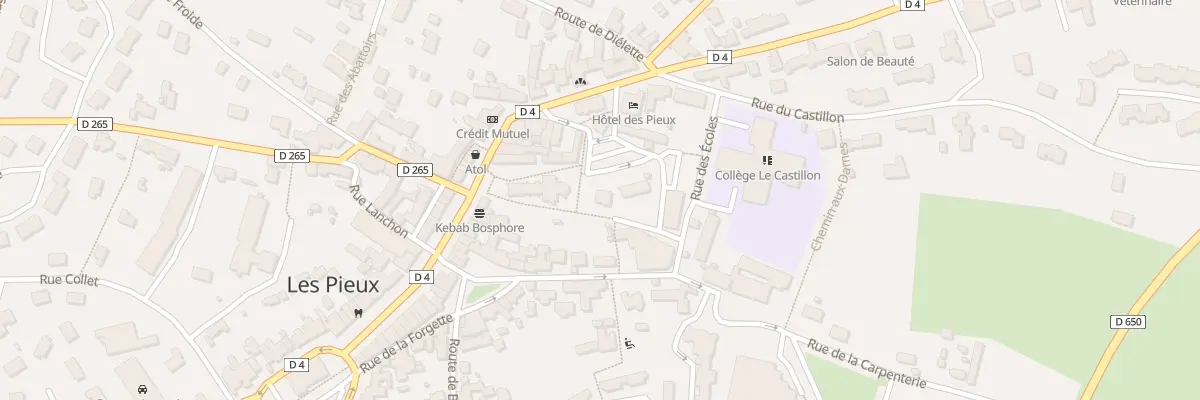 Plan du 1 Pl Saint Clair aux Pieux
