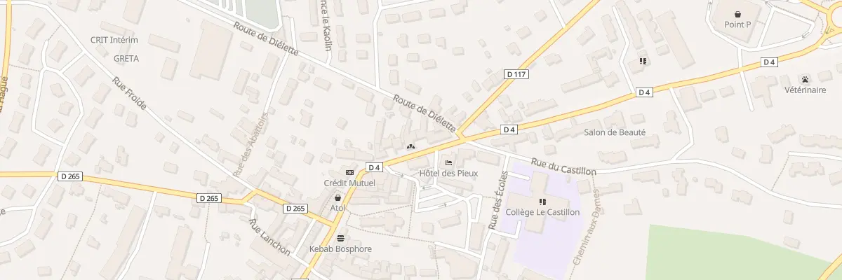 Plan du 68 Rue Centrale aux Pieux