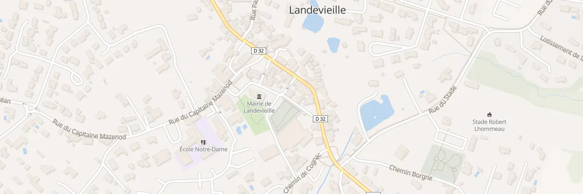 Plan du 3 Rue du cimetière à Landevieille